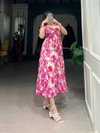 YNF4507 Rayon Printed With Foil Work One Piece Frock Wholesale Suppliers In Mumbai